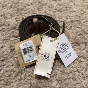 NWT Ralph Lauren RRL Double RL Pony Hair Leather Belt Size 38
